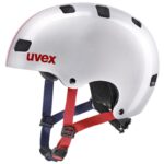 uvex Kid 3 Kinder-Fahrradhelm (51-55 cm, 30 race silver)