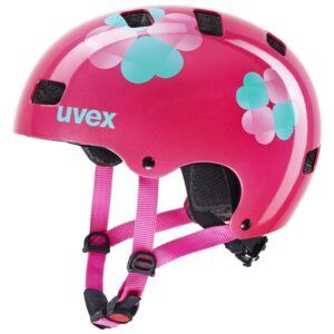 uvex Kid 3 Kinder-Fahrradhelm (51-55 cm, 33 pink flower)