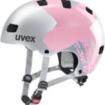 uvex Kid 3 Kinder-Fahrradhelm (51-55 cm, 36 silver/rose)