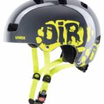 uvex Kid 3 Kinder-Fahrradhelm (55-58 cm, 11 dirtbike grey/lime)