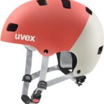 uvex Kid 3 cc Kinder-Fahrradhelm (55-58 cm, 14 grapefruit/sand matt)