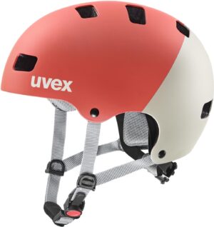 uvex Kid 3 cc Kinder-Fahrradhelm (55-58 cm, 14 grapefruit/sand matt)