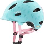 uvex Oyo Style Fahrradhelm Kids (45-50 cm, 10 flowers cyan matt)