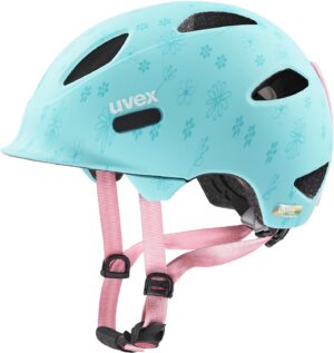 uvex Oyo Style Fahrradhelm Kids (45-50 cm, 10 flowers cyan matt)