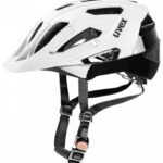 uvex Quatro Fahrradhelm (52-57 cm, 08 white mat/black)