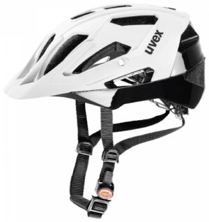 uvex Quatro Fahrradhelm (52-57 cm, 08 white mat/black)