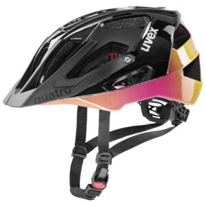 uvex Quatro Fahrradhelm (52-57 cm, 29 future black)