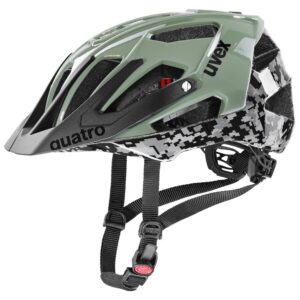 uvex Quatro Fahrradhelm (52-57 cm, 32 pixelcamo/olive)