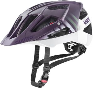 uvex Quatro cc Fahrradhelm (52-57 cm, 01 plum/white matt)