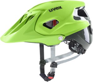 uvex Quatro integrale Fahrradhelm (56-61 cm, 11 lime/anthracite mat)