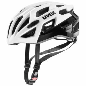 uvex Race 7 Fahrradhelm (55-61 cm, 02 white/black)