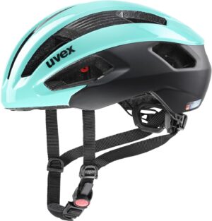 uvex Rise cc Fahrradhelm (52-57 cm, 02 aqua/black matt)