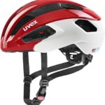 uvex Rise cc Fahrradhelm (52-57 cm, 03 red/white matt)