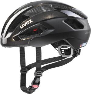 uvex Rise cc Women Fahrradhelm (52-56 cm, 01 black goldflakes)