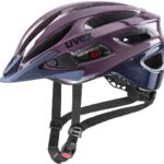 uvex True Fahrradhelm (52-56 cm, 07 plum/deep space)