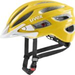 uvex True Fahrradhelm (52-56 cm, 08 sunbee/white)