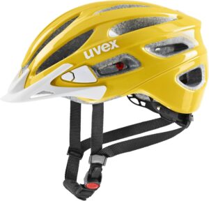 uvex True Fahrradhelm (52-56 cm, 08 sunbee/white)