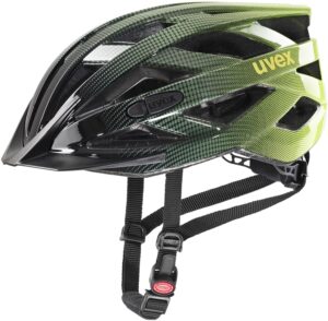 uvex i-vo Fahrradhelm (52-57 cm, 15 rhino/neon yellow)