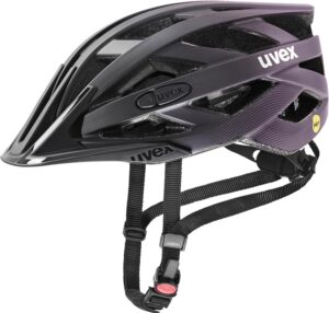 uvex i-vo cc MIPS Fahrradhelm (52-57 cm, 05 black/plum matt)