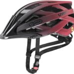 uvex i-vo cc MIPS Fahrradhelm (52-57 cm, 06 black/red matt)