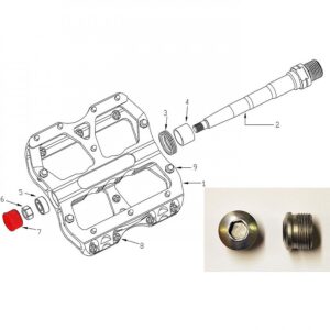 Achsendkappen Für Escape-pedal – Bild 2