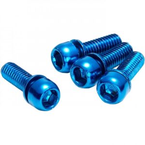 Schraubensatz Für Rückwärtsbremsenadapter M6x18mm Blau – Bild 2