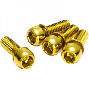 Schraubensatz Für Rückwärtsbremsenadapter M6x18mm Gold – Bild 2