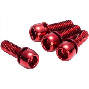 Schraubensatz Für Rückwärtsbremsenadapter M6x18mm Rot – Bild 2