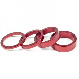 Steuersatz-abstandshalter 4-teiliges Set 1-1/8" Rot – Bild 2