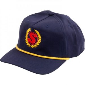 Sunday Cap Winner's Wreath 5-panel Weich Strukturiertes Blau Mit Rot/gelber Naht – Bild 2