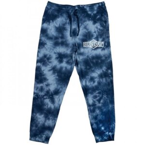 Sunday Jogginghose Lang Blau Batikmuster Xl – Bild 2