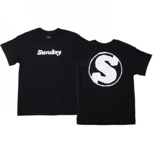 Sunday T-shirt Hard Print Schwarz Und Weiß L – Bild 2