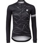 Velo Wave Sport Damen-trikot Schwarz – Langarm Größe S