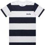 Sunday T-shirt Stitched Classy Game Navy/white W/black Stitch S