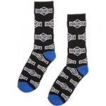 Socken Sunday Cornerstone All-over Crew Socken – Schwarz/weiß