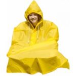 Universeller Regenfester Poncho Mit Kapuze