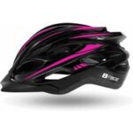 Helm granith in-mold schwarz / fuchsia m 54/58