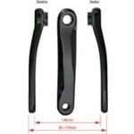 170 Mm Kurbeln Ebike Kompatibel Ck-746-2/is Fazua /yamaha/brose/polini 2tone Schwarz