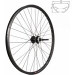 Vorderrad 27 5 "in Schwarzem Aluminium Tubeless Qr Scheibenbremse