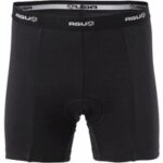 Under schwarze herren-sportshorts mit polster