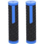 Mtb-griffe Aus Schwarzem/blauem Gummi 128 Mm