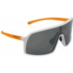 Lander Brille Weiss Orange Bügel