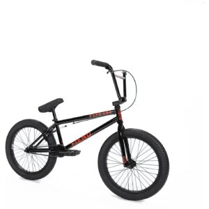 BMX Fahrrad Fiend Type O XL Schwarz Glänzend mit Chromrahmen und Mission X7 Rädern – Bild 2