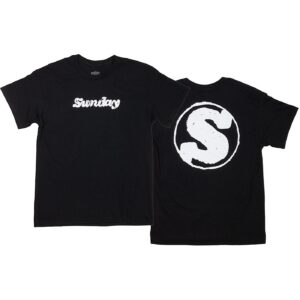 Sunday t-shirt hard print schwarz-weiß s – Bild 2