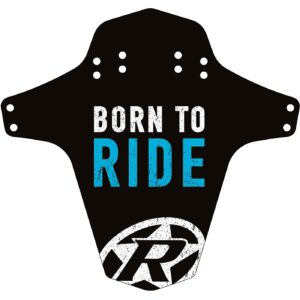 Reverse mudfender born to ride (schwarz/hellblau) – Bild 2