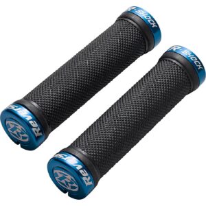 R-Shock Lock On Griffe Ø29mm x 130mm Schwarz-Blau für MTB mit Vibrationsdämpfung – Bild 2