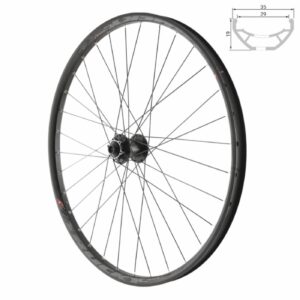 5 "laufrad 15x100 tubeless ready - steckachse