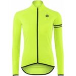 Thermo sport damen-trikot in fluo-gelb – lange ärmel