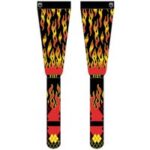 Motorrad Socken Fist Flaming Hawt Rot-Schwarz S-M - Komfort & Leistung