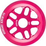 BMX Pignon Sunday Knox V2 28T aus anodisiertem Aluminium 7075-T6 in Pink